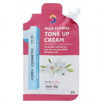 ENL POCKET Крем для лица осветляющий MILK FLOWER TONE UP CREAM 20g 20гр