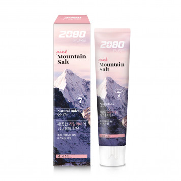 2080 AEKYUNG Зубная паста с гималайской солью Crystal Mountain Salt Toothpaste (голубая)(120 гр)-1