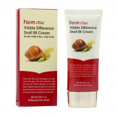 ФМС Крем ББ с муцином улитки FarmStay Visible Difference Snail BB Cream SPF50+/PA+++, 50g